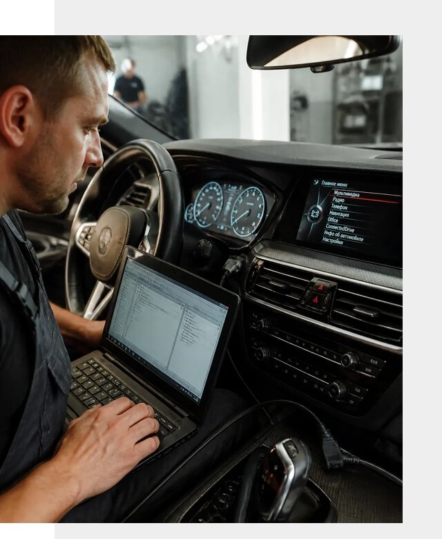 Русификация приборной панели BMW для авто в Анжере-Судженске от компании